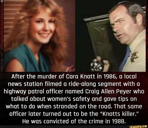 Peyer was accused of pulling over Knott's car the night of Dec. 27, 1986, on Interstate 15 east of San Diego and ordering her to drive to a deserted access road, where he allegedly strangled her ...